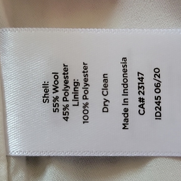 Talbots Mini Check Plaid Wool Blend Skirt Cream, Black & Red Size 6 - Picture 9 of 10